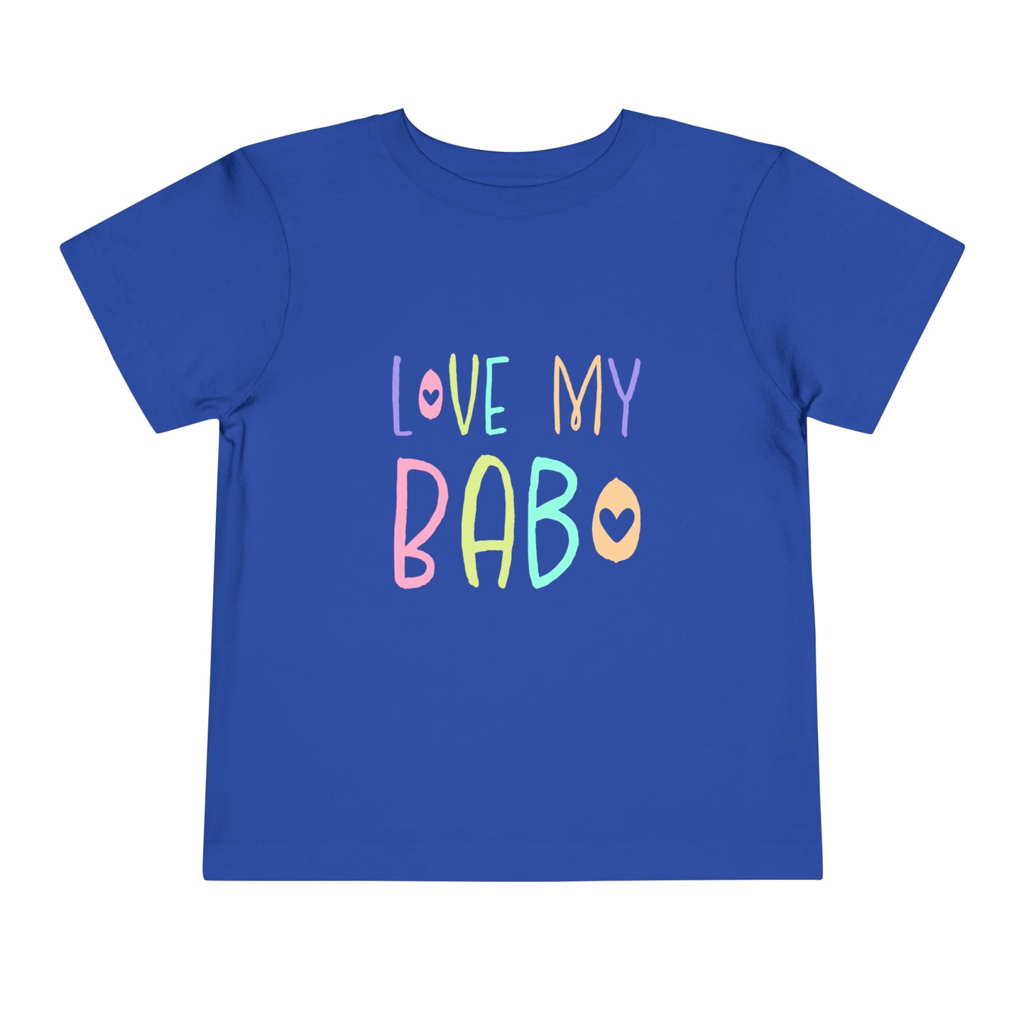 Royal Blue I Love My Babo Toddler Shirt, Love My Babo Balkan Toddler, Bosnian Clothing, Toddler Short Sleeve Tee