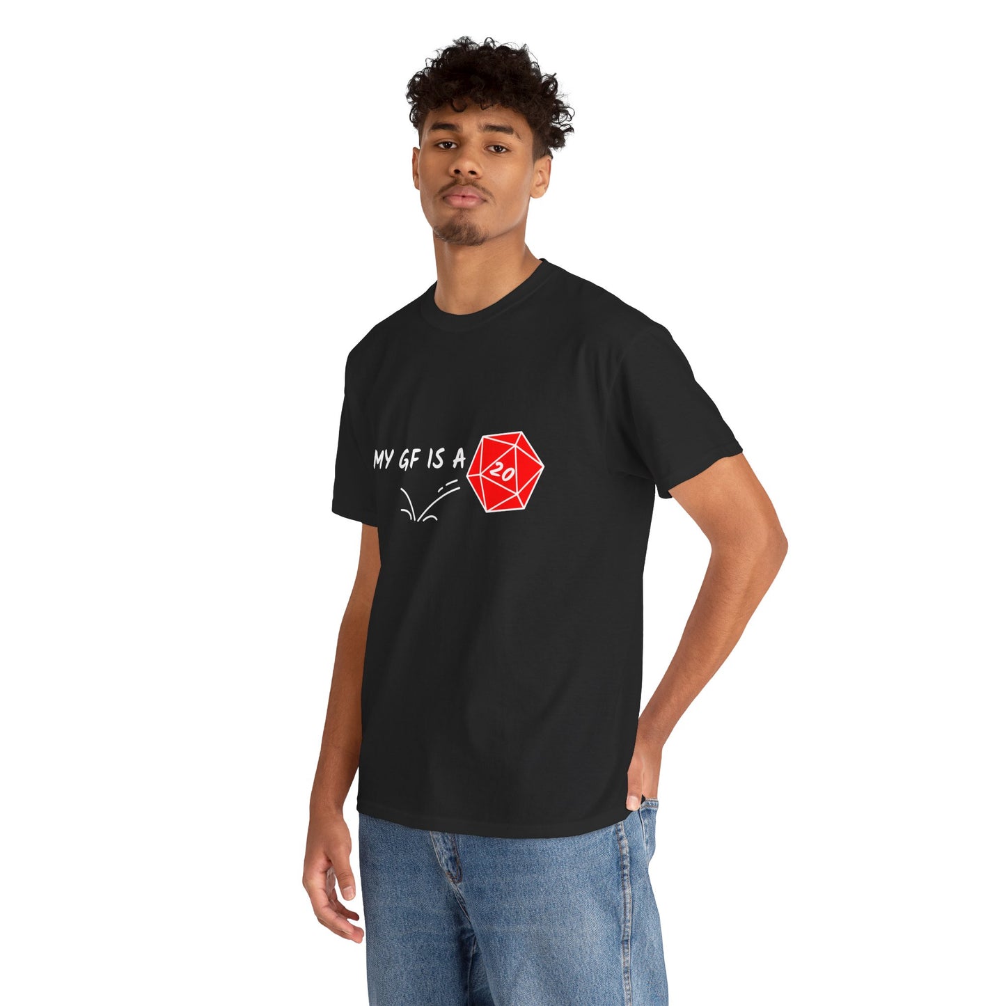 Natural 20 Nerdy Unisex Tee, Couple's Shirt, Valentine's Day Gift for Nerdy Boyfriend