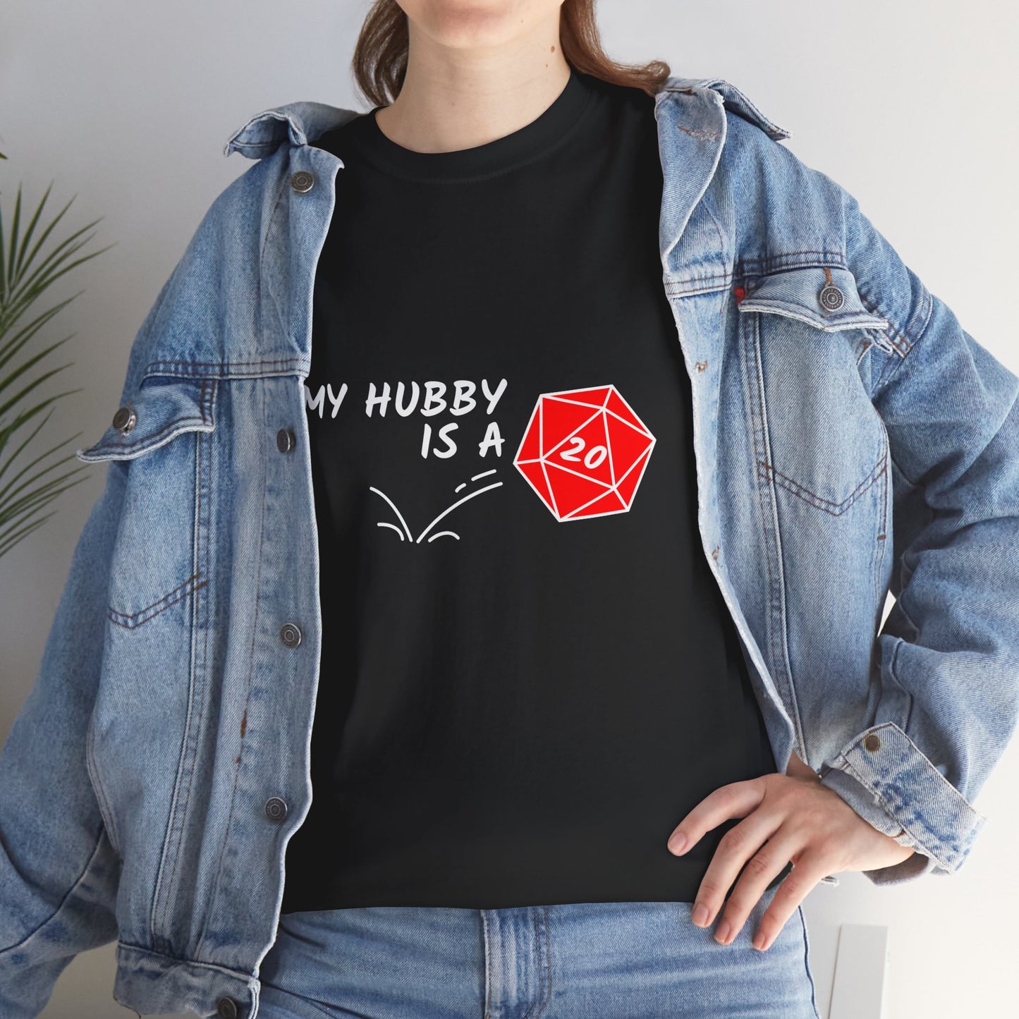 Nerdy Couples Unisex Tee - My Hubby is a Natural 20 - Valentine's Day Gift