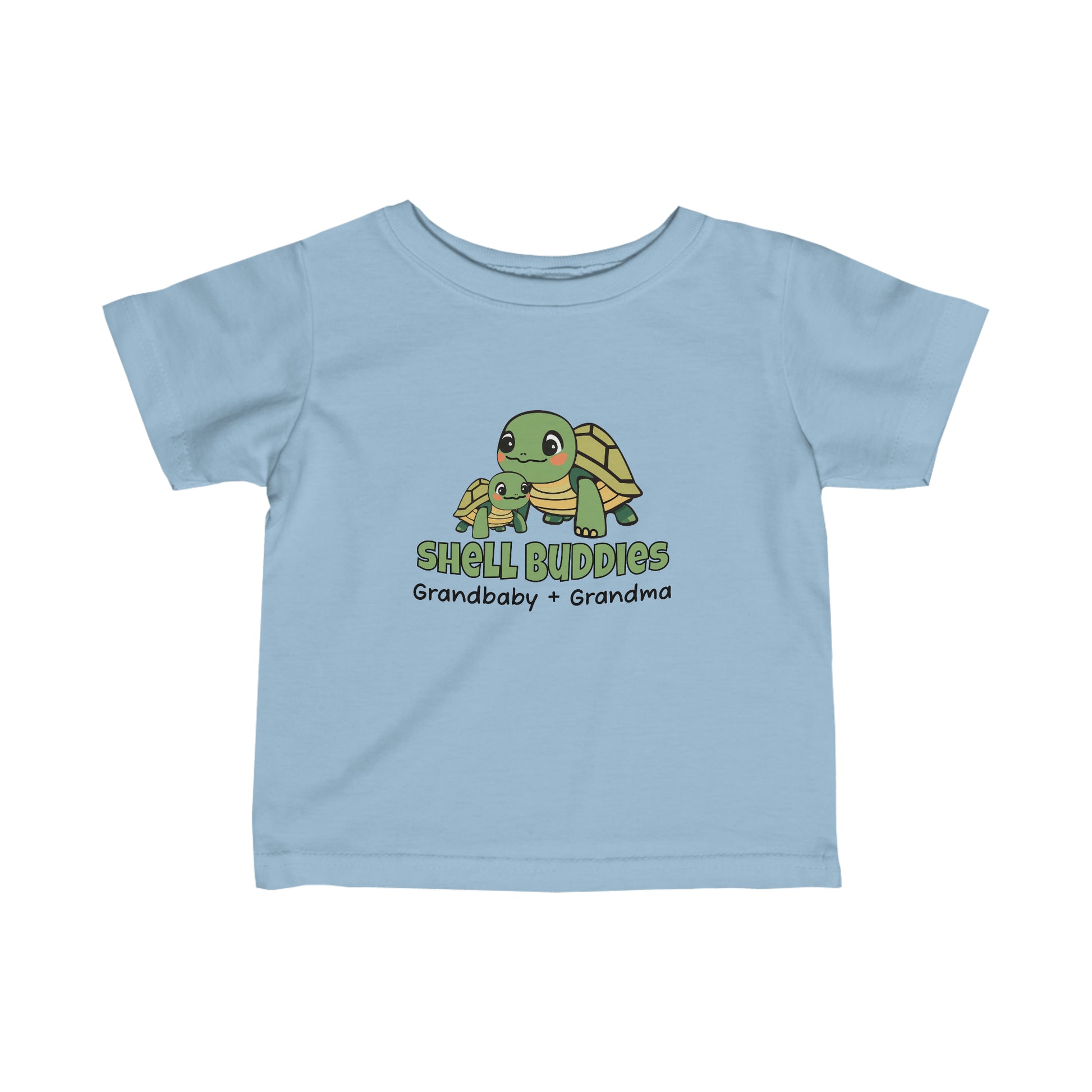 Light Blue Shell Buddies Turtles T-Shirt for Grandparent and Grandbaby, Turtles Shirt for Grandbaby