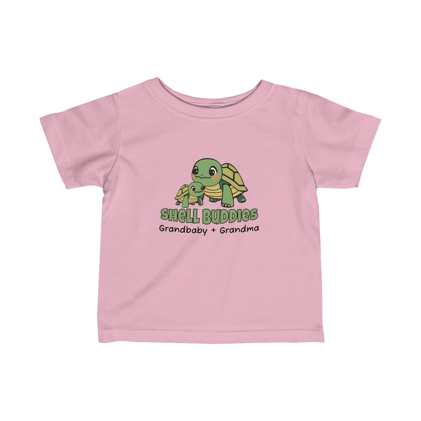 Pink Shell Buddies Turtles T-Shirt for Grandparent and Grandbaby, Turtles Shirt for Grandbaby