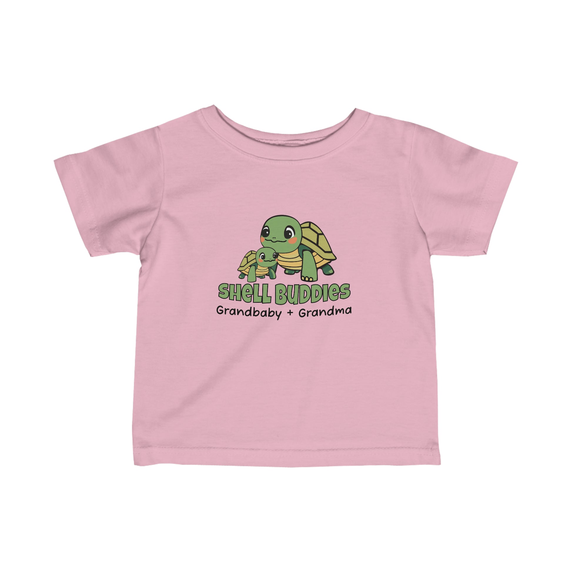 Pink Shell Buddies Turtles T-Shirt for Grandparent and Grandbaby, Turtles Shirt for Grandbaby