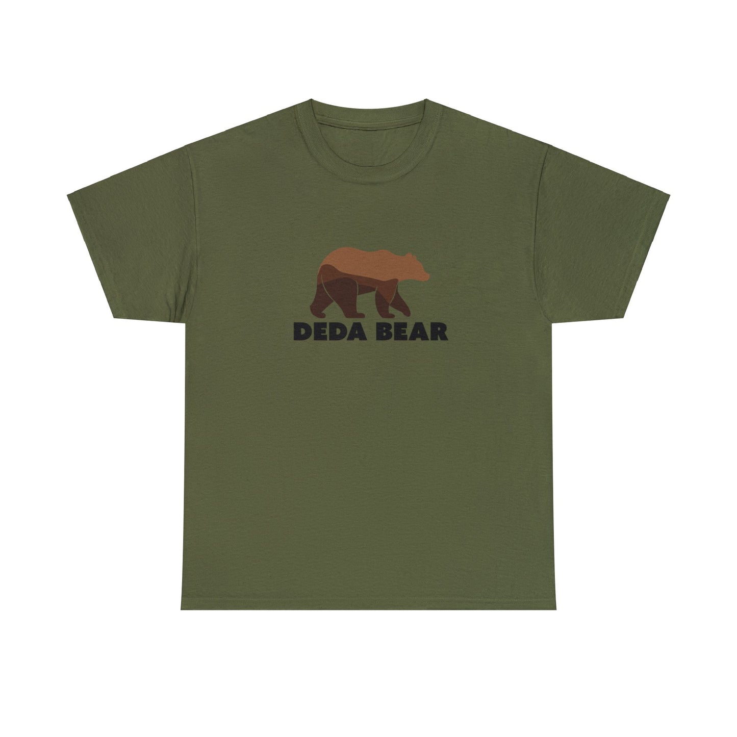 Military Green Deda Bear T-Shirt for Bosnian Grandfather, Balkan Grandpa, Bosnian Grandpa, Baby Announcement, Pregnancy Announcement