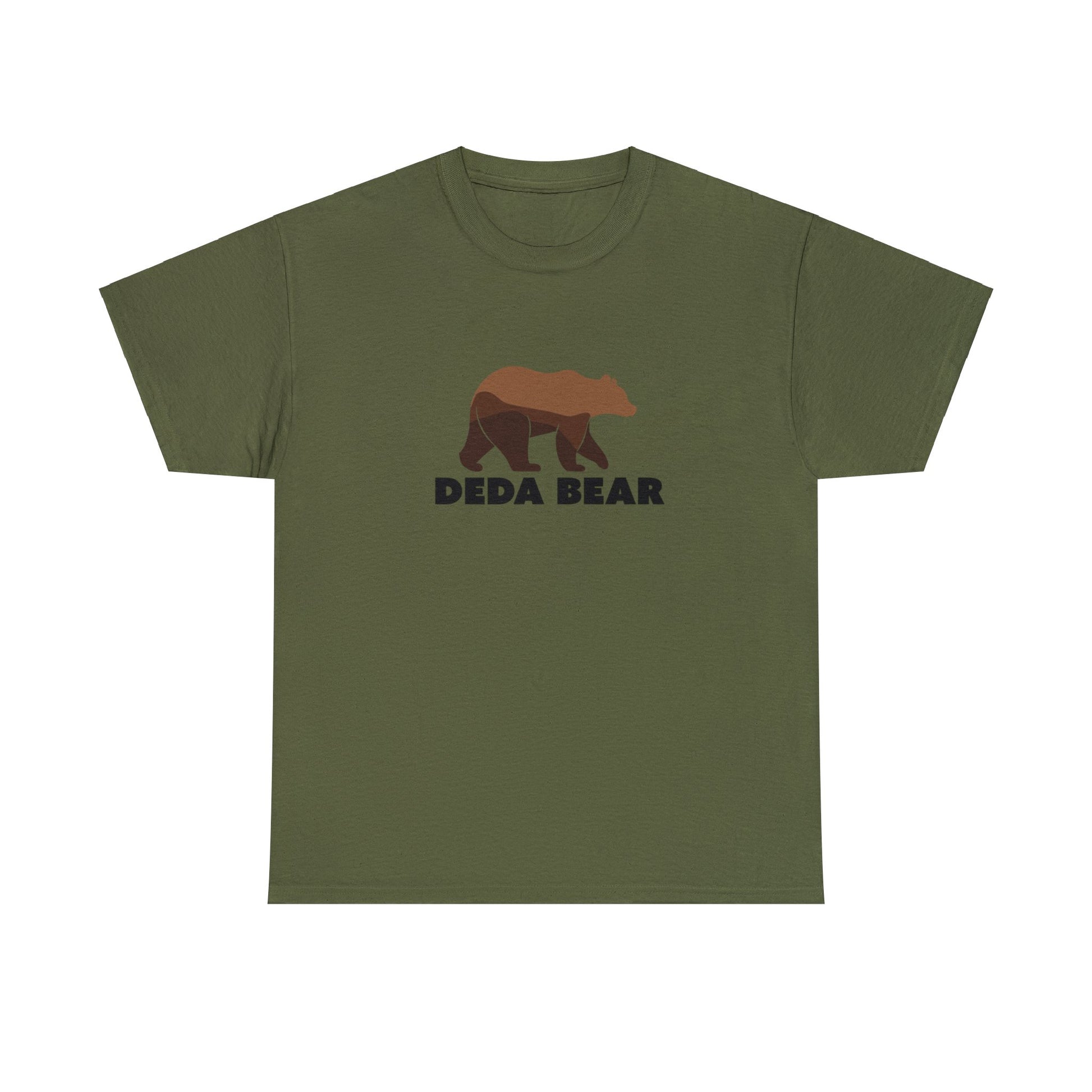 Military Green Deda Bear T-Shirt for Bosnian Grandfather, Balkan Grandpa, Bosnian Grandpa, Baby Announcement, Pregnancy Announcement