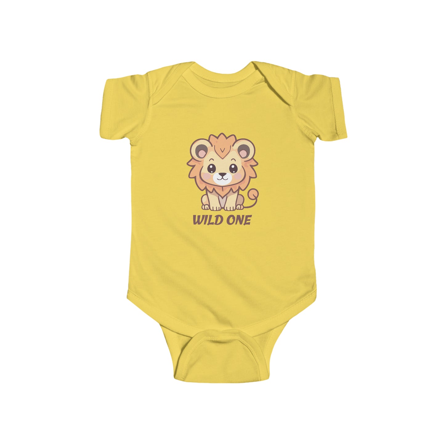 Butter Baby Bodysuit - Wild One Lion Bodysuit - Baby Jungle Animal Baby Bodysuit