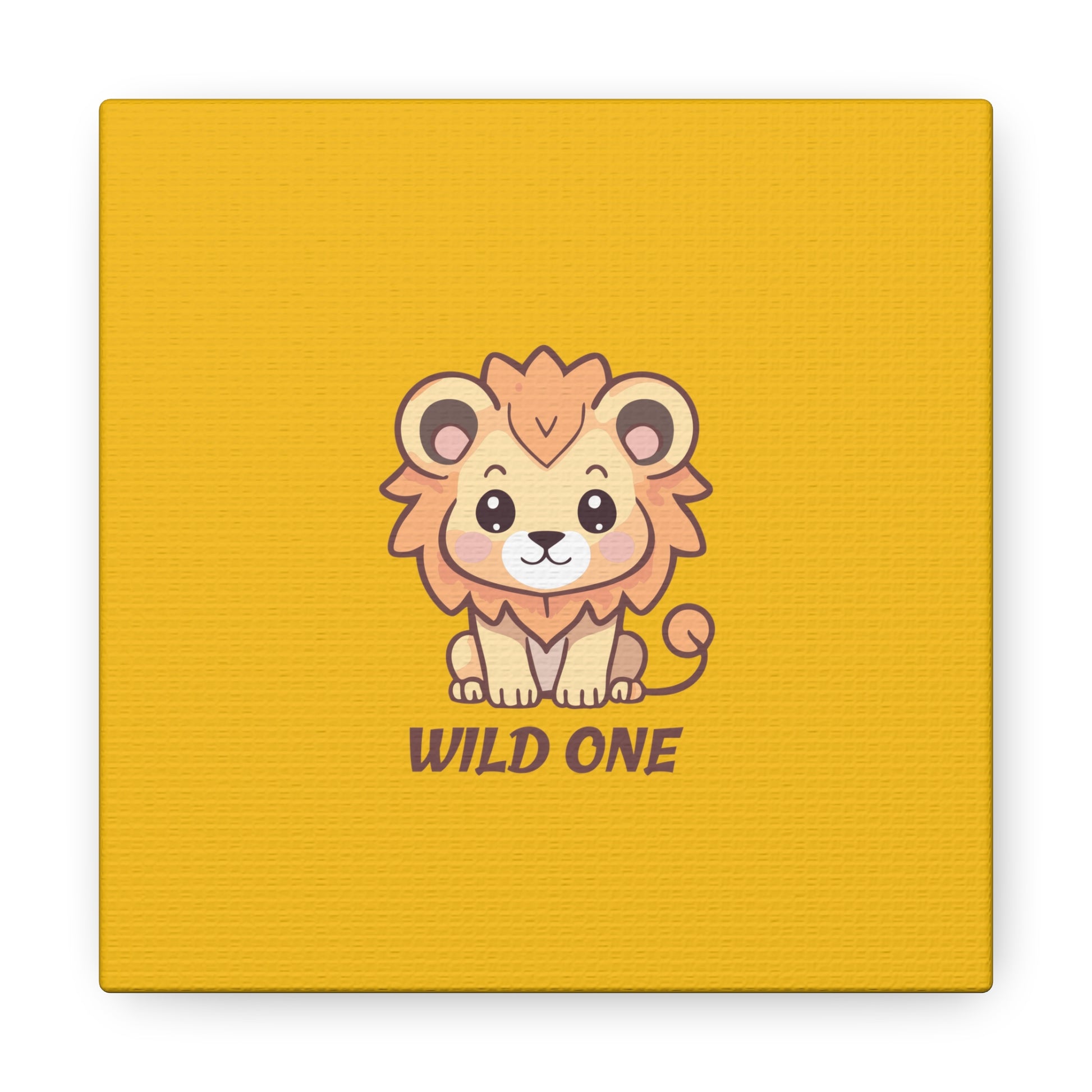 10 by 10 Wild One Lion Canvas, Safari Animal Lion Print