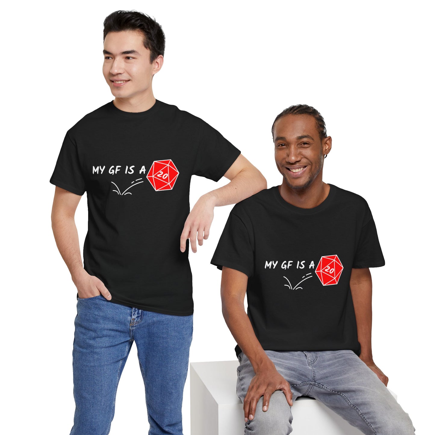 Natural 20 Nerdy Unisex Tee, Couple's Shirt, Valentine's Day Gift for Nerdy Boyfriend