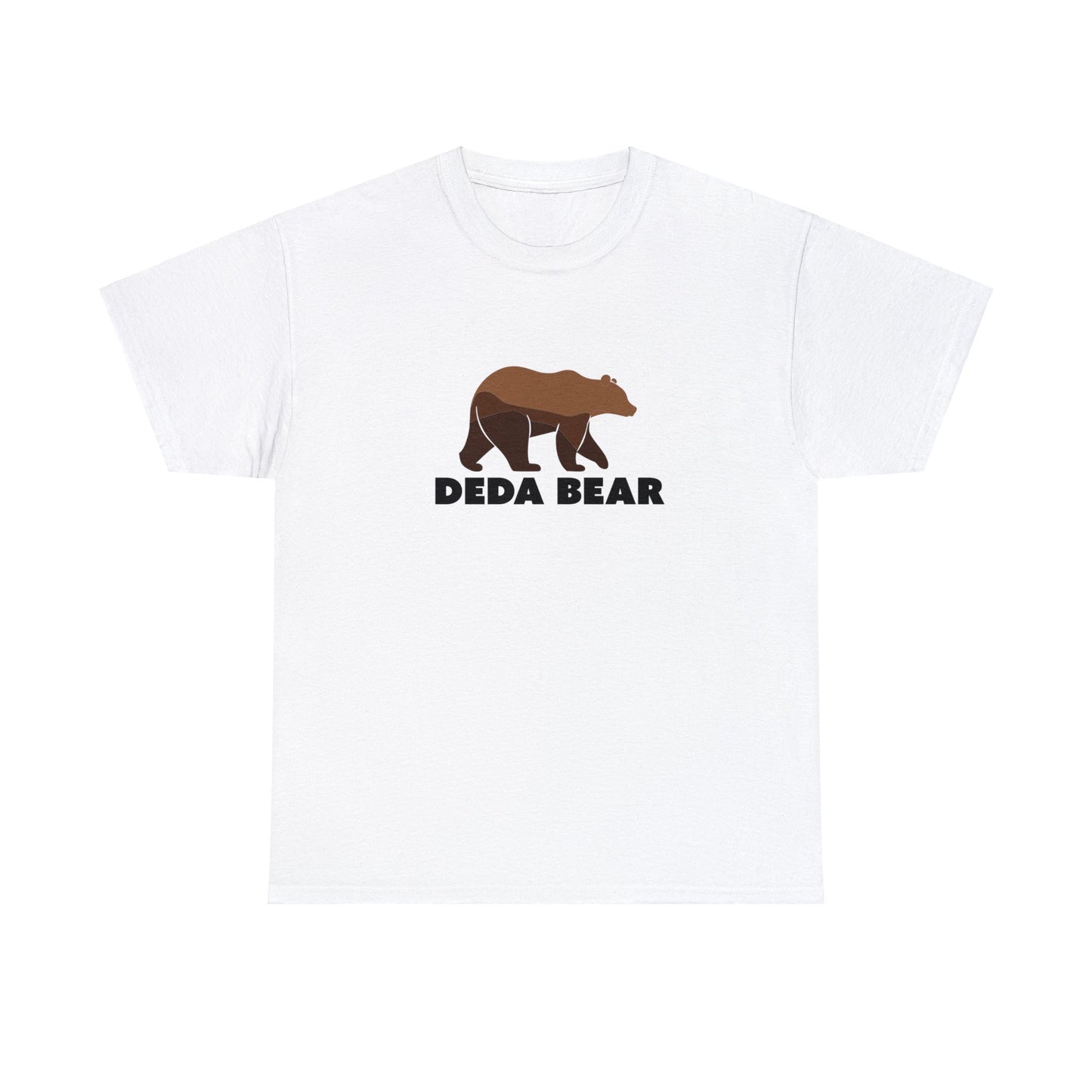 White Deda Bear T-Shirt for Bosnian Grandfather, Balkan Grandpa, Bosnian Grandpa, Baby Announcement, Pregnancy Announcement
